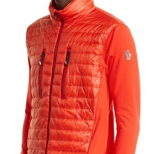 Moncler Grenoble Quilted down & jersey cardigan size XXL